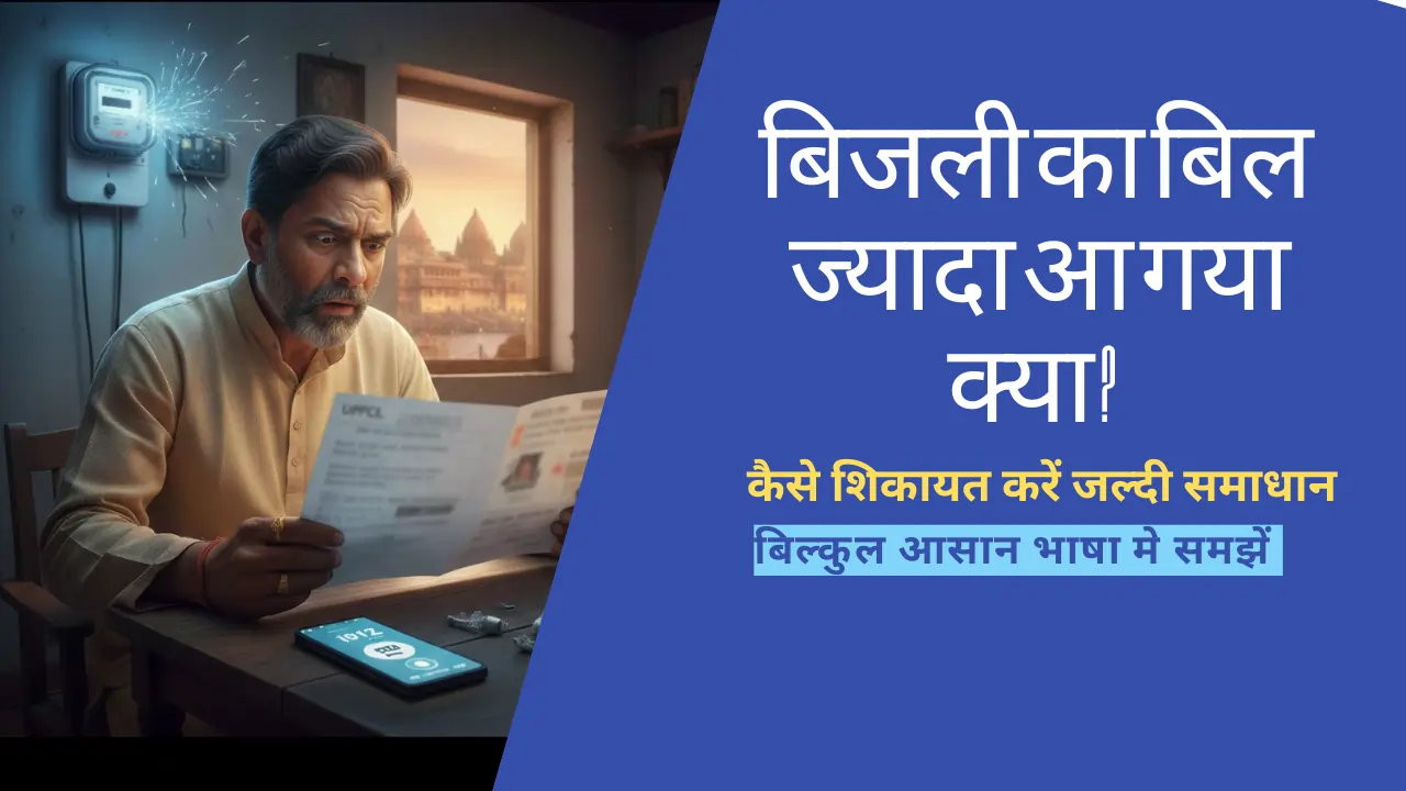 बिजली का बिल अचानक ज्यादा आया तो क्या करें? – 7 दिन मे समाधान