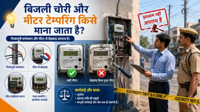 बिजली चोरी और मीटर टेम्परिंग पर कानून क्या कहता है? सजा और जुर्माना पूरी जानकारी