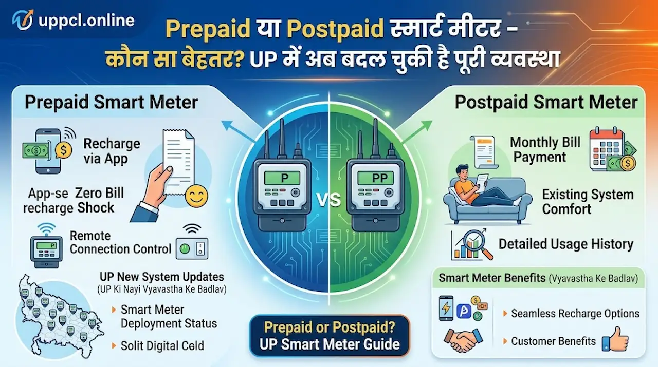 प्रीपेड या पोस्टपेड स्मार्ट मीटर – कौन सा बेहतर? UP में अब बदल चुकी है पूरी व्यवस्था