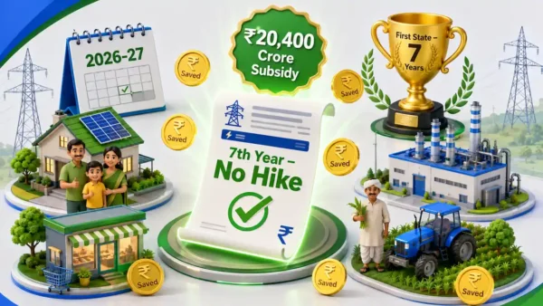 UP में 7वें साल भी नहीं बढ़ा बिजली बिल – 3.7 करोड़ उपभोक्ताओं को राहत, जानें किसे कितना फायदा