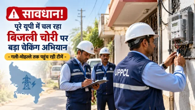 सावधान! पूरे यूपी में चल रहा बिजली चोरी पर बड़ा चेकिंग अभियान – गली-मोहल्ले तक पहुंच रही टीमें